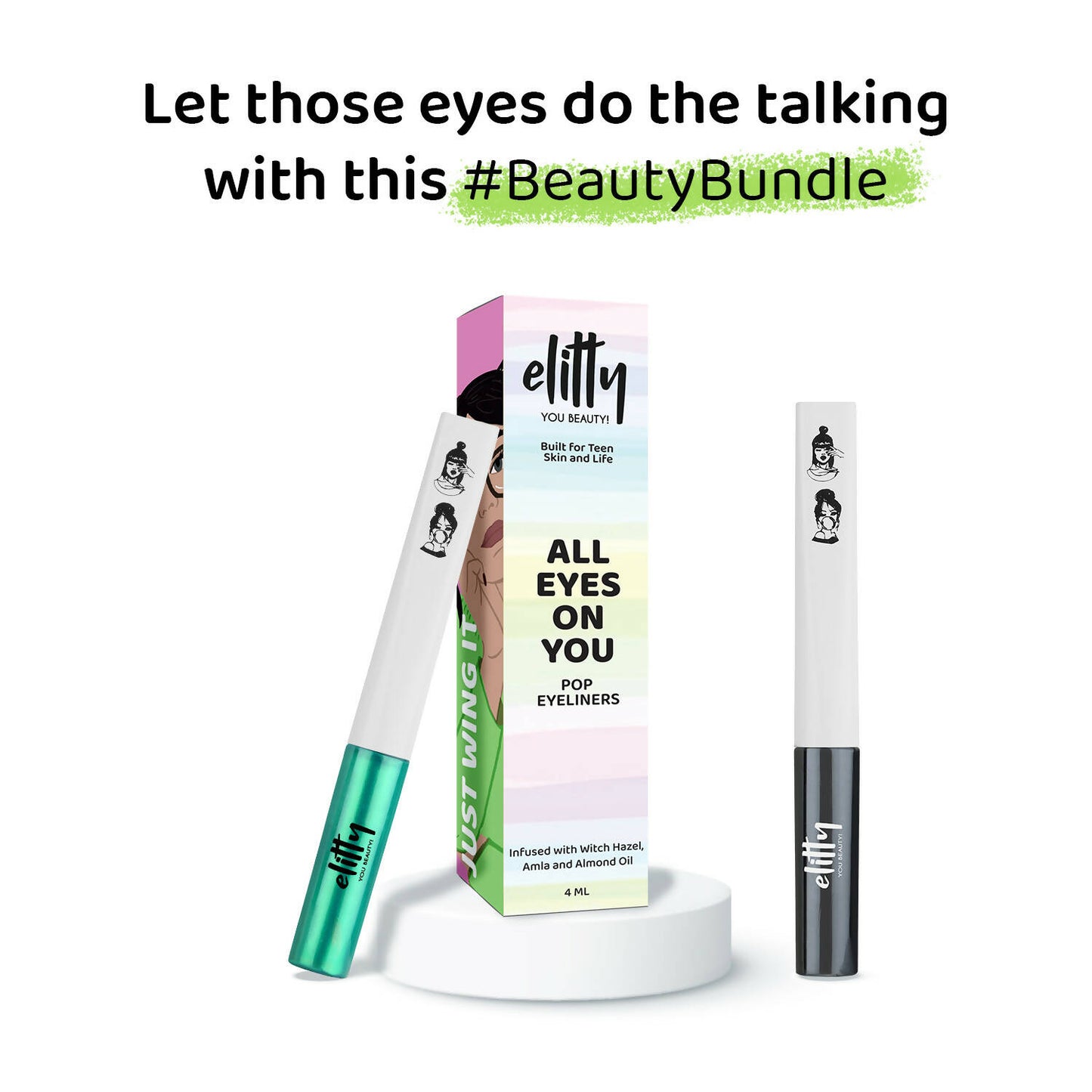 Elitty Eye Gotta Feeling Wildchild Pop Color Eyeliner Combo - Distacart