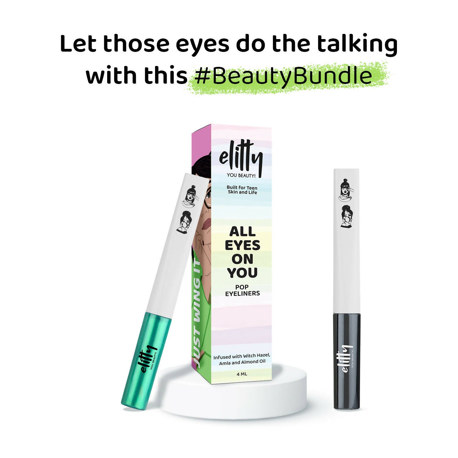Elitty Eye Gotta Feeling Wildchild Pop Color Eyeliner Combo - Distacart