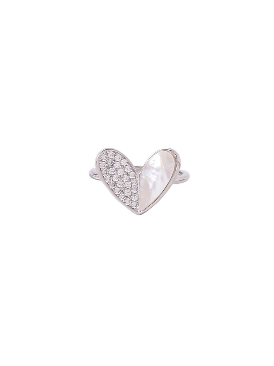 NVR Women's Stylish Latest Silver Plated Ring With Ad Stones - Distacart