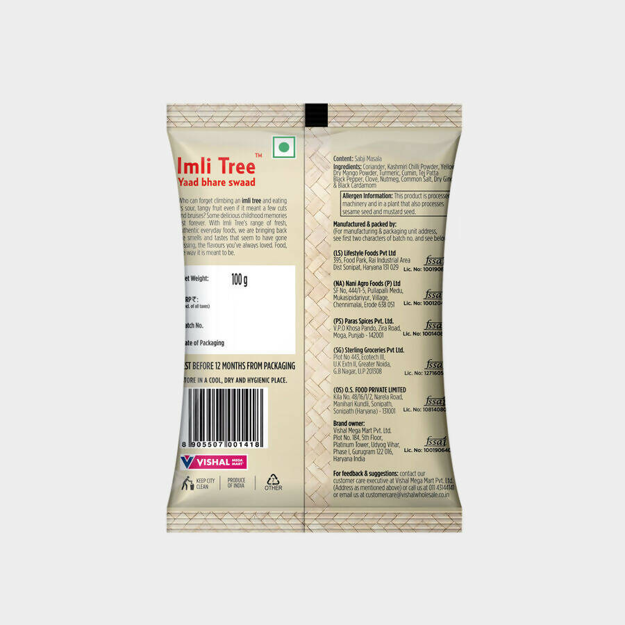 Imli Tree Sabji Masala Powder - Distacart