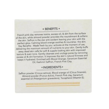 Februus Organics Blood Orange & Saffron Facial Scrub - Distacart