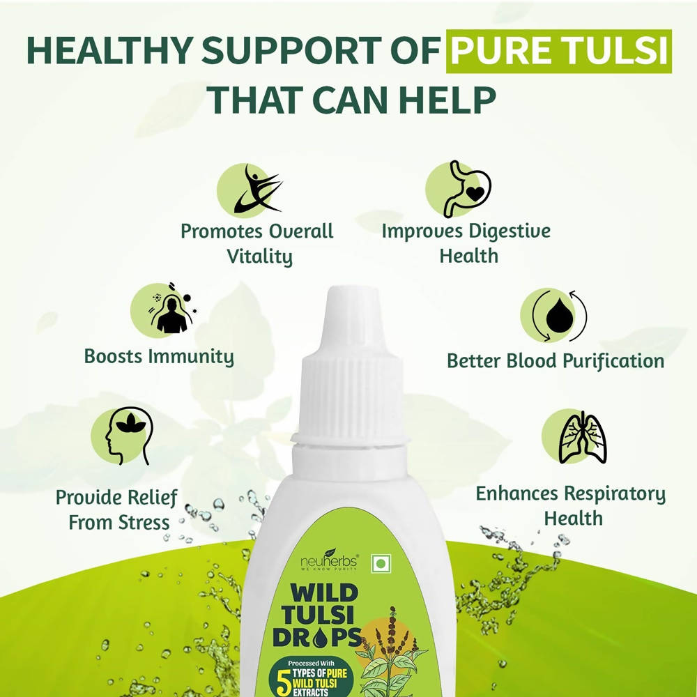 Neuherbs Wild Tulsi Drops - Distacart