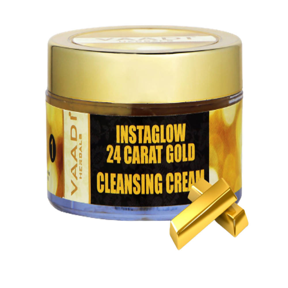 Vaadi Herbals Instaglow 24 Carat Gold Cleansing Cream - Distacart