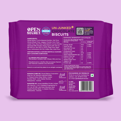 Open Secret Un-Junked Chocolate Biscuits - Distacart