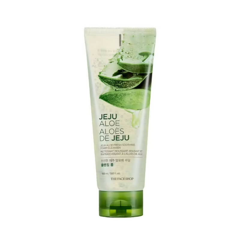 The Face Shop Jeju Aloe Fresh Soothing Foam Cleanser - Distacart
