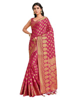 Thumbnail for Mimosa Women's Mysore Silk Pink Saree - Distacart