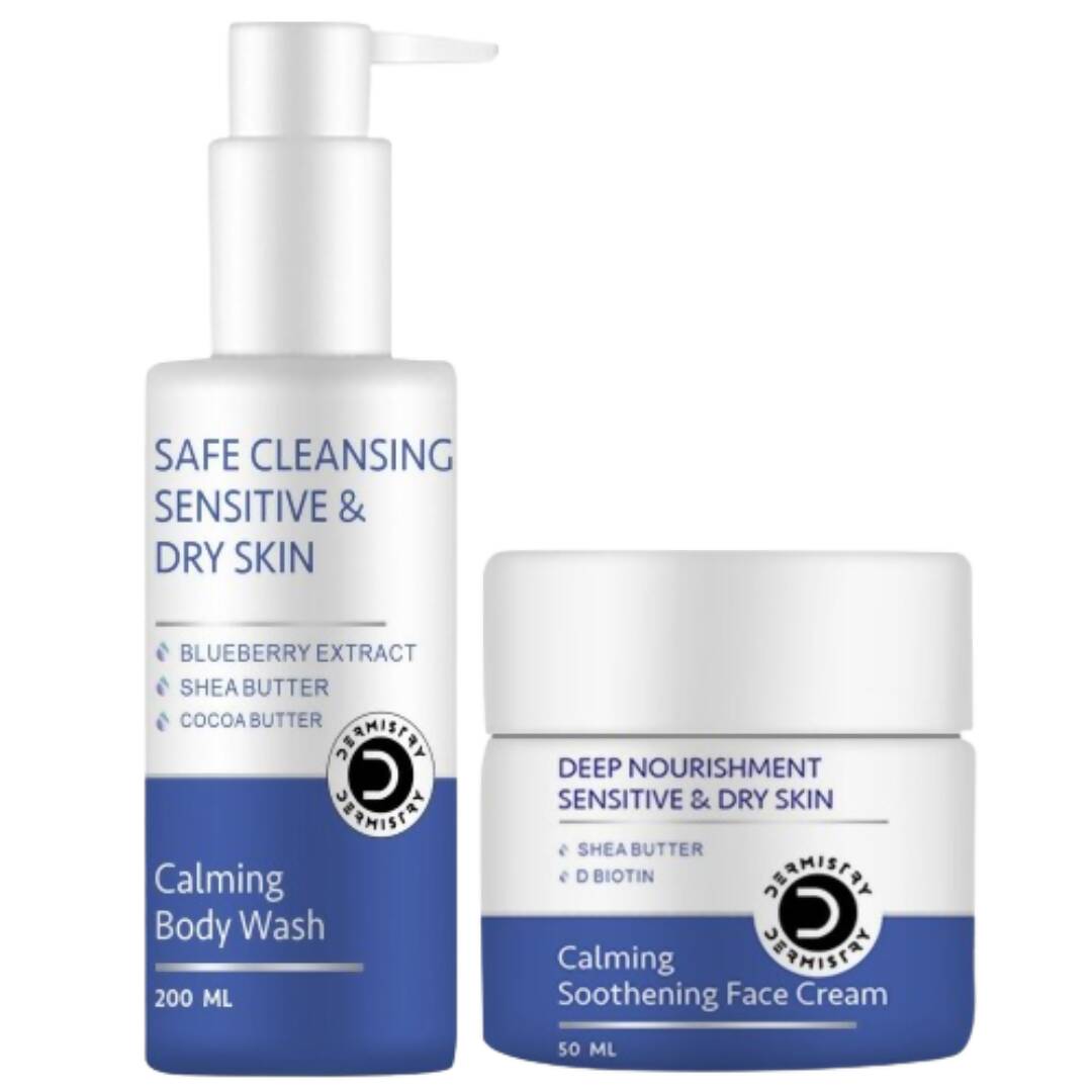 Dermistry Sensitive & Dry Skin Body Wash & Face Cream - Distacart