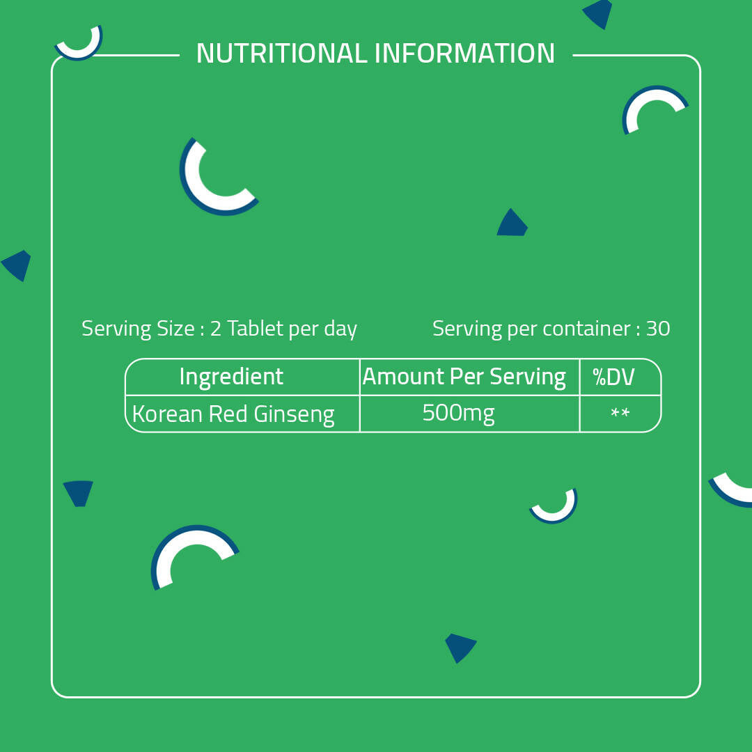 Laurik Koren Red Ginseng 1000Mg Tablets For Men | Natural Plant-Based Supplement For Energy & Stamina - Distacart