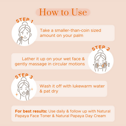 PureSense Natural Papaya Face Wash - Distacart