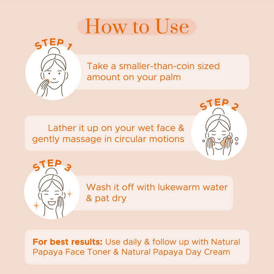 PureSense Natural Papaya Face Wash - Distacart