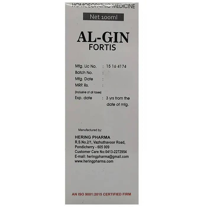 Hering Pharma Al-Gin Fortis (Alfalfa with Ginseng) Tonic - Distacart