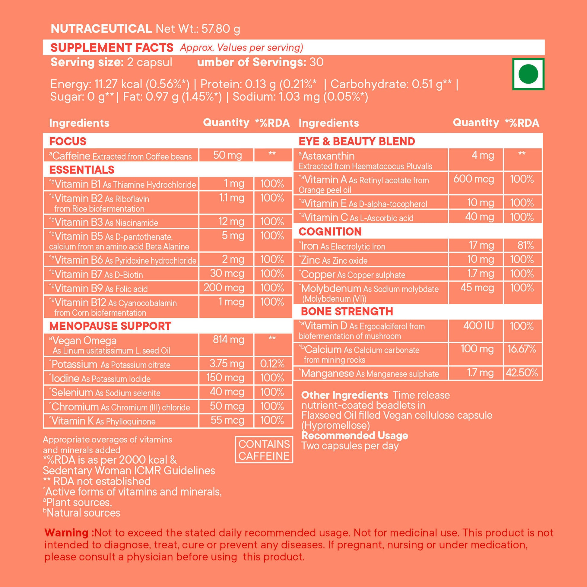 Wellbeing Nutrition Slow | Multivitamin for Her 50+ Capsules - Distacart