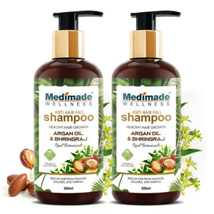 Medimade Wellness Anti Hair Fall Shampoo with Argan Oil & Bhringraj - Distacart