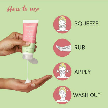 Glamveda Watermelon & Collagen Firming Face Wash - Distacart