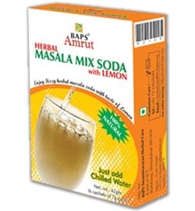 Baps Amrut Herbal Masala Mix Soda With Lemon