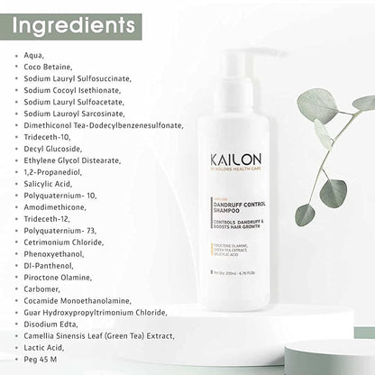 Kailon Dandruff Control Shampoo Ingredients