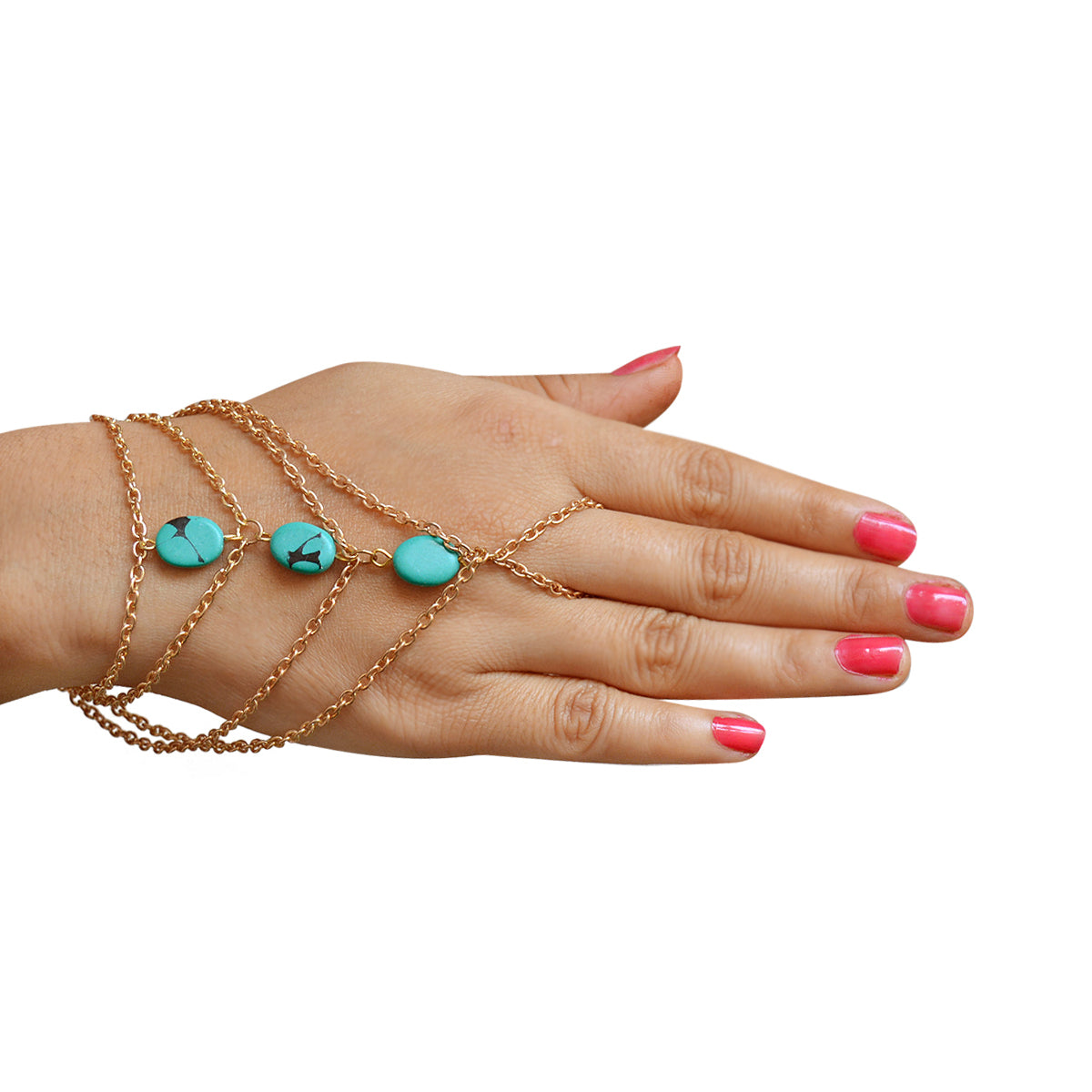 Buy Gold Plated Alloy Designer Hand Harness Bracelet The Pari Online at Best Price Distacart