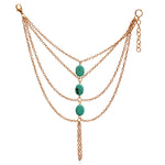 Thumbnail for Gold-Plated Alloy Designer Hand Harness Bracelet - The Pari - Distacart