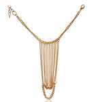 Thumbnail for Gold-Plated Alloy Designer Hand Harness Bracelet - The Pari - Distacart