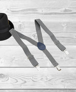 Thumbnail for Manet Boys Solid Suspenders - Grey - Distacart