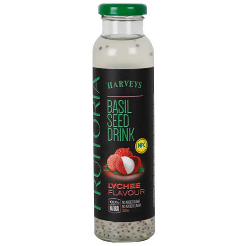 Harveys Fruitoria Basil Seed Drink-Lychee Flavor - Distacart