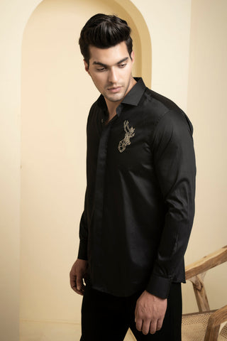 Perto Reindeer Designer Men's Shirt by Hilo Designs - Distacart