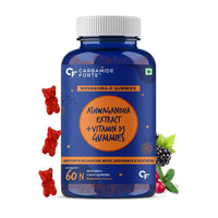 Thumbnail for Carbamide Forte Ashwagandha Gummies with Vitamin D - Mixed Berry Flavor - Distacart