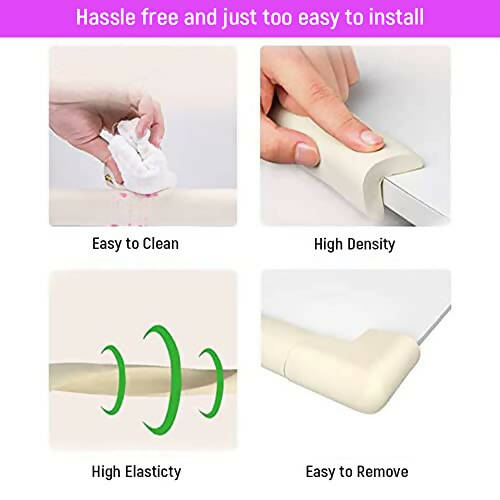 Safe-O-Kid Edge Guard, Baby Proofing Edge 5 Mtr Furniture Edge Bumper Guard, Safety From Head Injury, Edge Guard For Baby/ Toddlers, White - Distacart