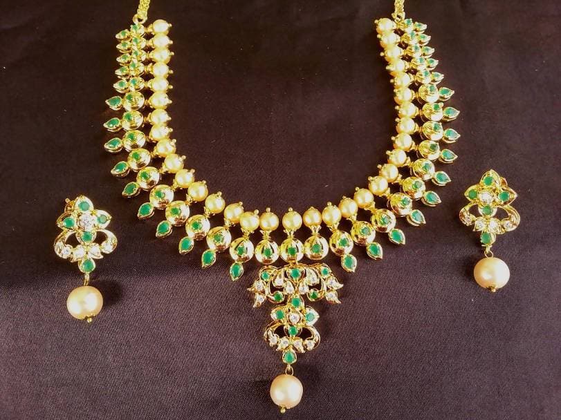 Uncuts & Emeralds Bridal Jewelry Set