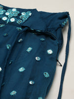 Thumbnail for House of Panchhi Teal Net Sequinse Work Lehenga & Blouse, Dupatta - Distacart
