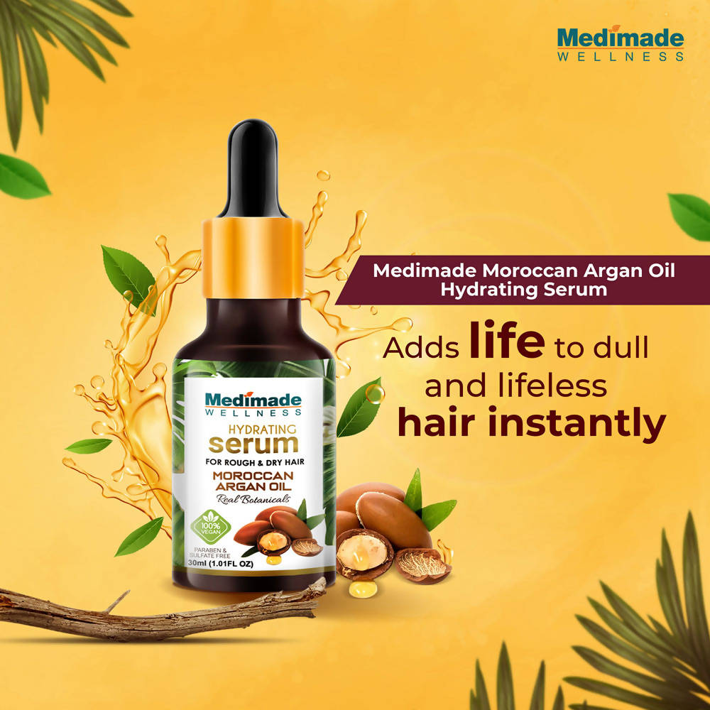 Medimade Wellness Hydrating Hair Serum with Moroccan Argan Oil