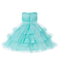 Thumbnail for Asmaani Baby Girl's Blue Colour Satin A-Line Maxi Full Length Dress (AS-DRESS_22114) - Distacart