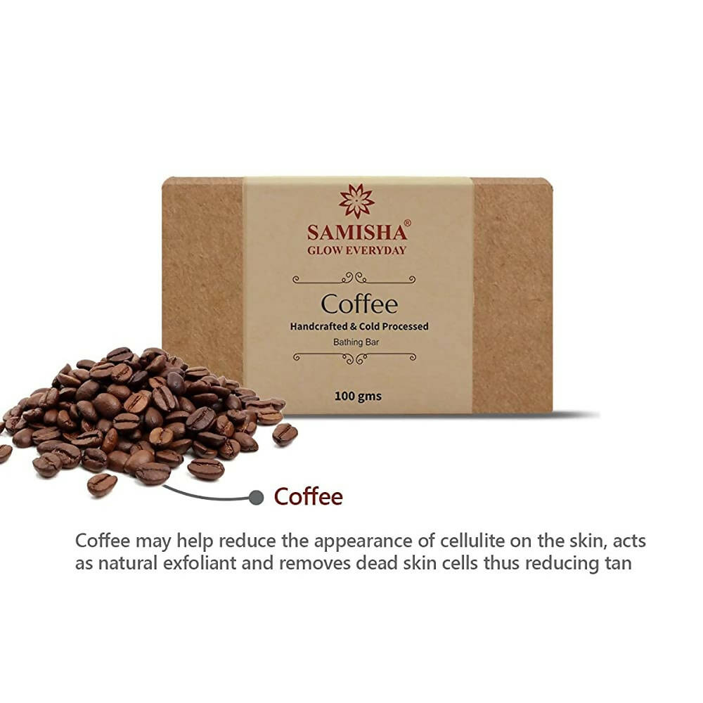 Samisha Organic Coffee Deep Exfoliating Bathing Bar - Distacart