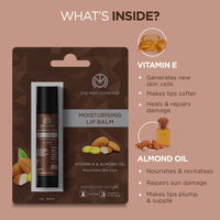 Thumbnail for The Man Company Moisturising Lip Balm with Vitamin E, Almond Oil - Distacart