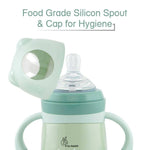 Thumbnail for R for Rabbit Steebo Giffy Stainless Steel 2 in 1 Baby Spout Sipper Cup-Green(300ml) - Distacart