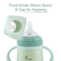 Thumbnail for R for Rabbit Steebo Giffy Stainless Steel 2 in 1 Baby Spout Sipper Cup-Green(300ml) - Distacart
