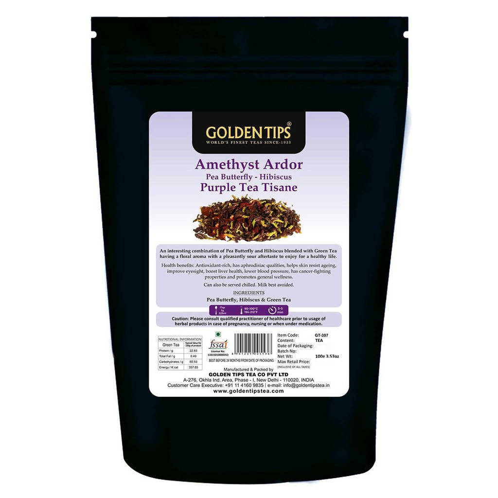 Golden Tips Amethyst Ardor - Purple Tea Tisane - Distacart