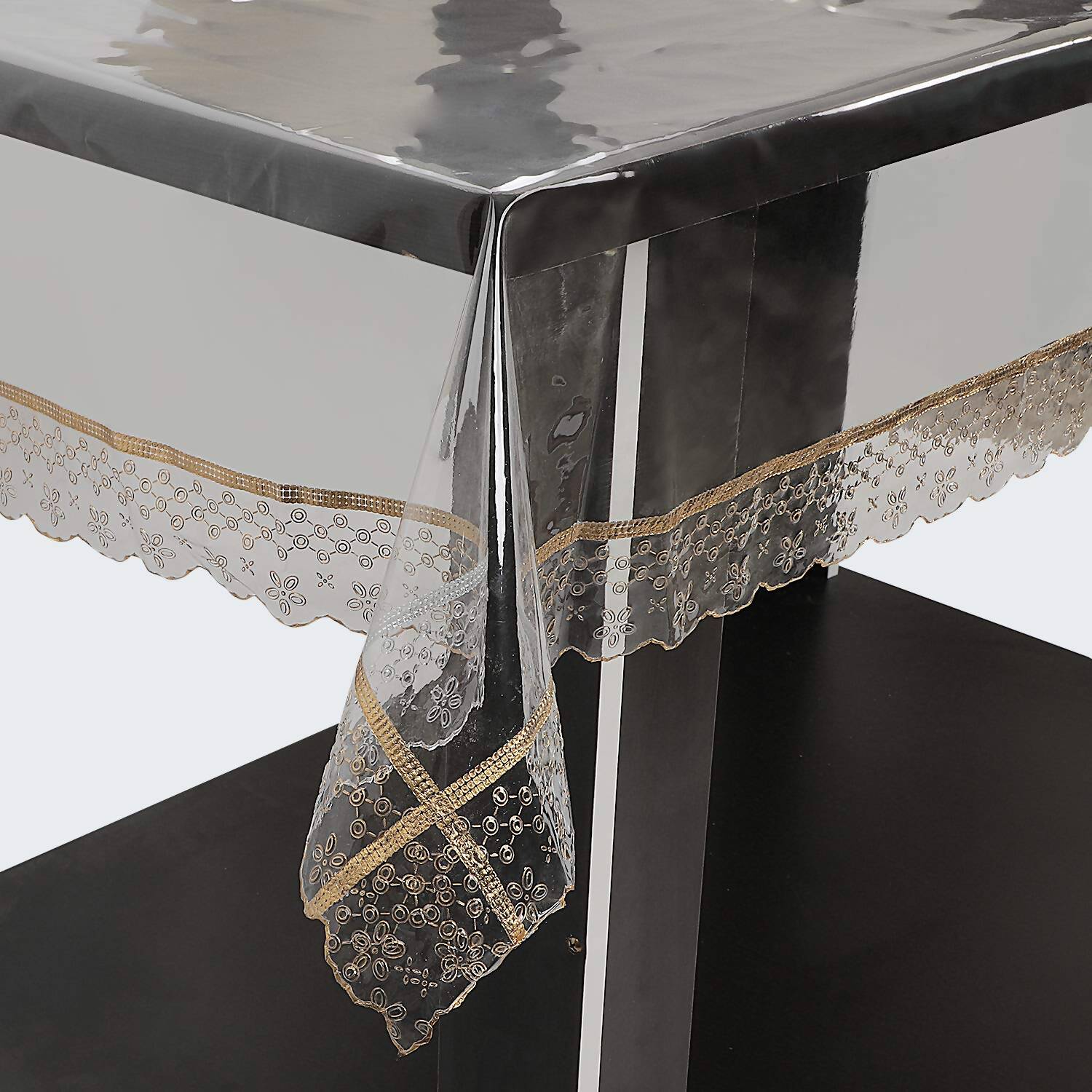 OrientalWeavers Decojewels Waterproof Reversible 6 Seater Dining Table Cover - Distacart