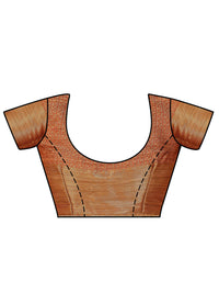 Thumbnail for Mimosa Women's Rust Orange Patola Art Silk Saree - Distacart