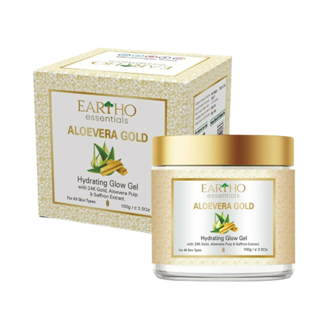 Eartho Essentials Aloevera Gold Hydrating Glow Gel - Distacart
