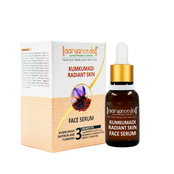 Aaryanveda Kumkumadi Radiant Skin Face Serum - Distacart