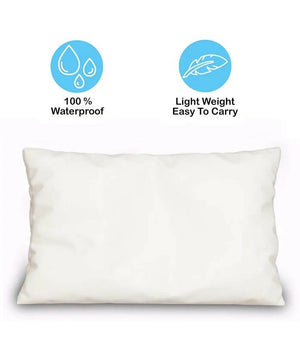 AHC New Born Baby Waterproof Bathing Pillow With Bean Filling For Bathing Chair/Tub/Sheet - Cream - Distacart