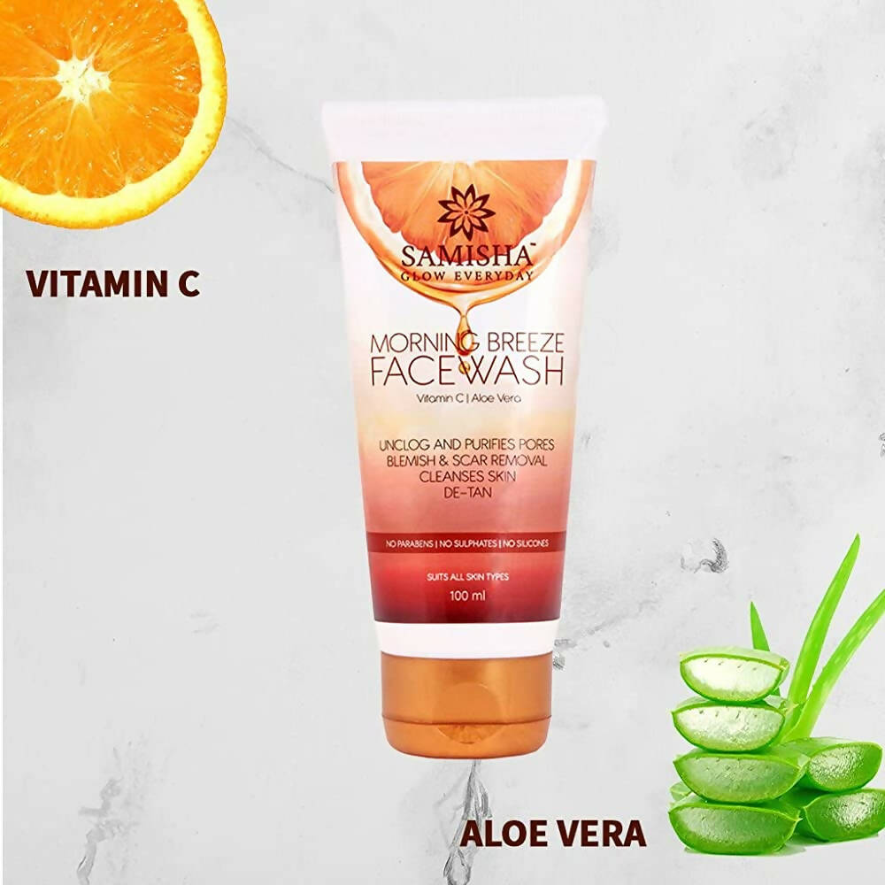 Samisha Organic Morning Breeze Face Wash - Distacart