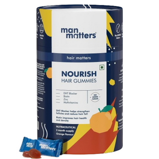 Man Matters Nourish Hair Gummies - Orange Flavour - Distacart