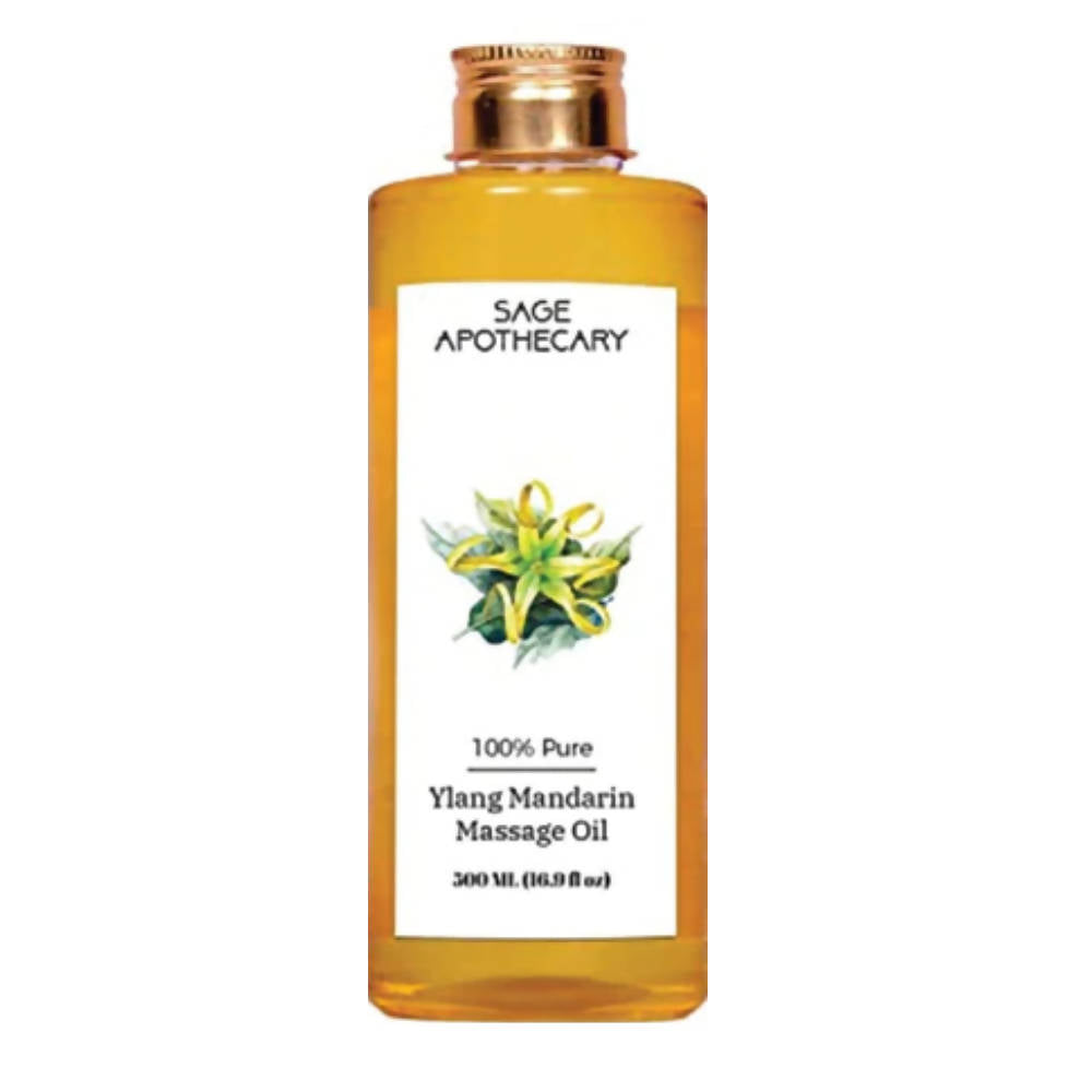 Sage Apothecary Ylang & Mandarin Massage Oil - Distacart