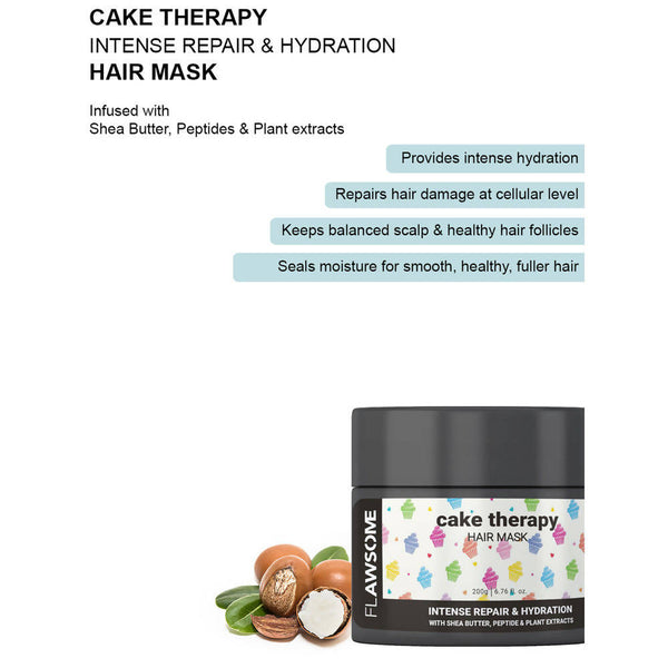 Buy Flawsome Cake Therapy Intense Repair & Hydration Hair Mask Online