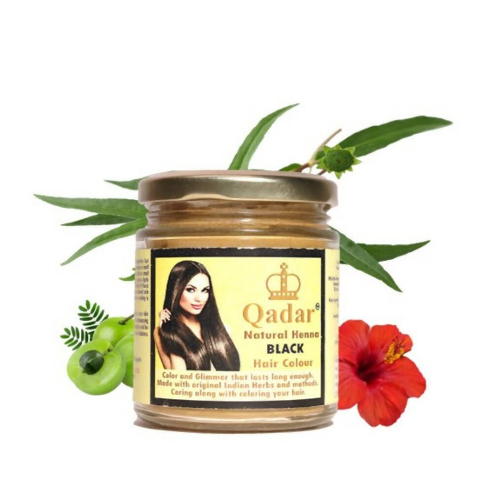 Qadar Henna Herbal Based Black Hair Colour - Distacart