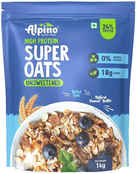 Alpino High Protein Super Rolled Oats Unsweetened - Distacart