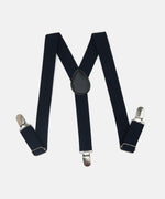 Thumbnail for Manet Boys Solid Suspenders - Navy Blue - Distacart