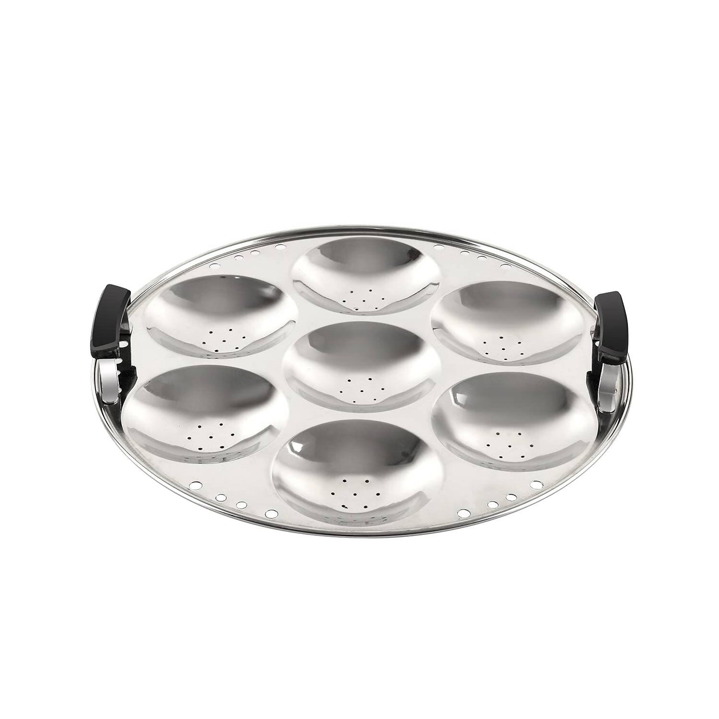 Cello Stainless Steel Induction Base Idli Cooker (Idly Maker) And Multi Kadhai With 6 Plates - Distacart